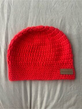 Dutch Bros Red Crochet Beanie